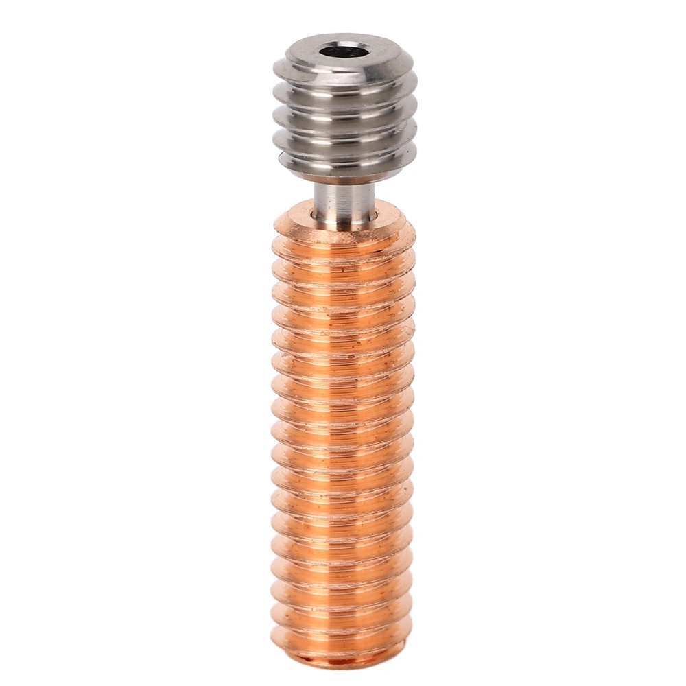 Bimetal Throat Nozzle Heat Resisting Ti Alloy Copper Threaded Upgrade Hotend Heatbreak for 3D Printer