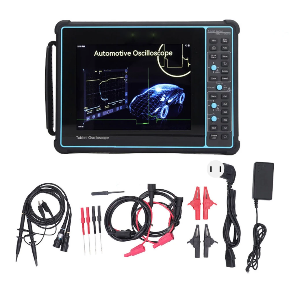 Automotive Oscilloscope 200MHz 2 Channel 70Mpts Storage Depth Handheld Car Diagnostic Oscilloscope 100‑240V US Plug