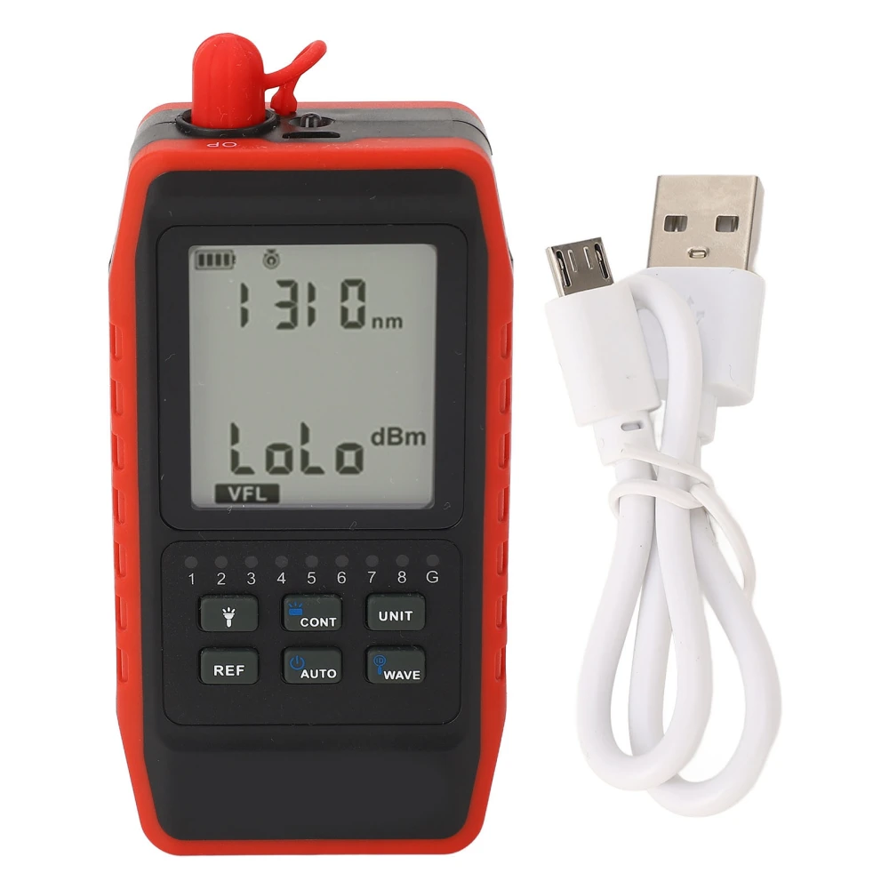 Optical Power Meter Network Line Finder Wire Tracer Integrated Fiber Optic Cable Tester with LED NF‑908