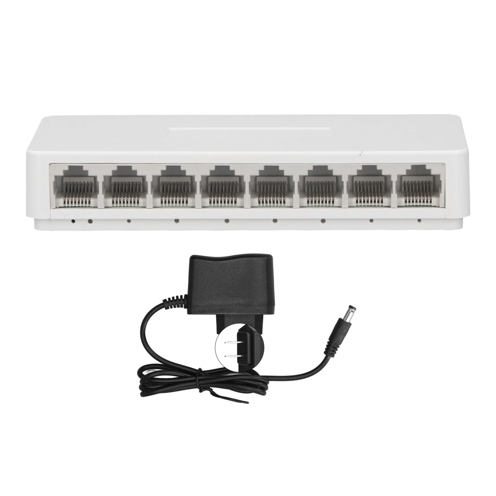 8 Port Gigabit Unmanaged Ethernet Switch Home Network Hub Ethernet Splitter for Surveillance Camera