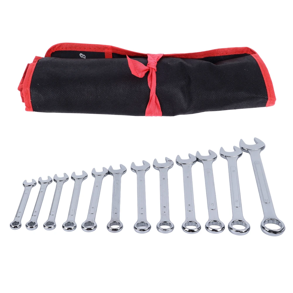 12Pcs Combination Wrench Set Box End Opening 2 Use Steel Auto Repair Hardware 8‑22mm