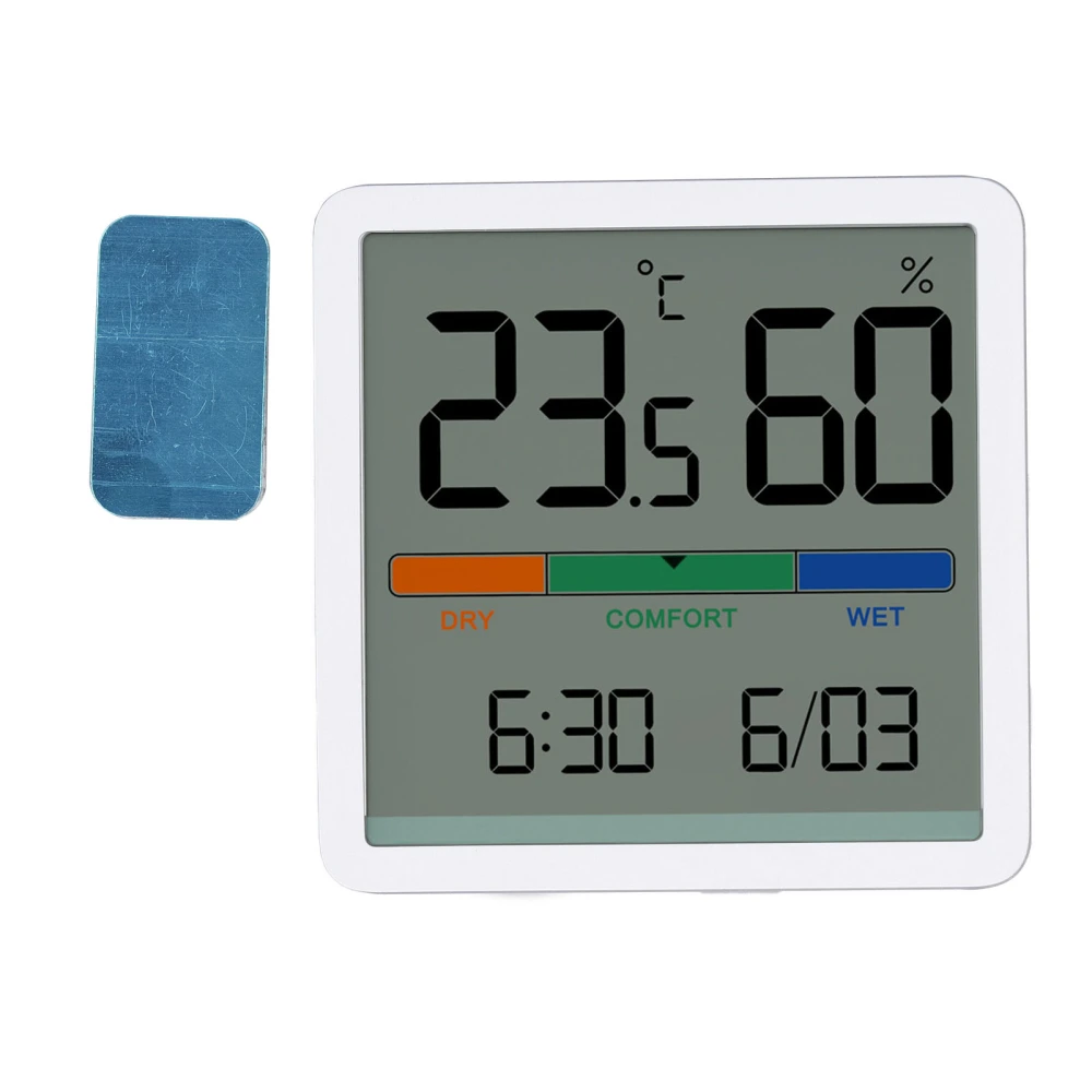 Temperature Humidity Monitor 3 in 1 Temp Tester Digital Display Thermometer Hygrometer for Home Room