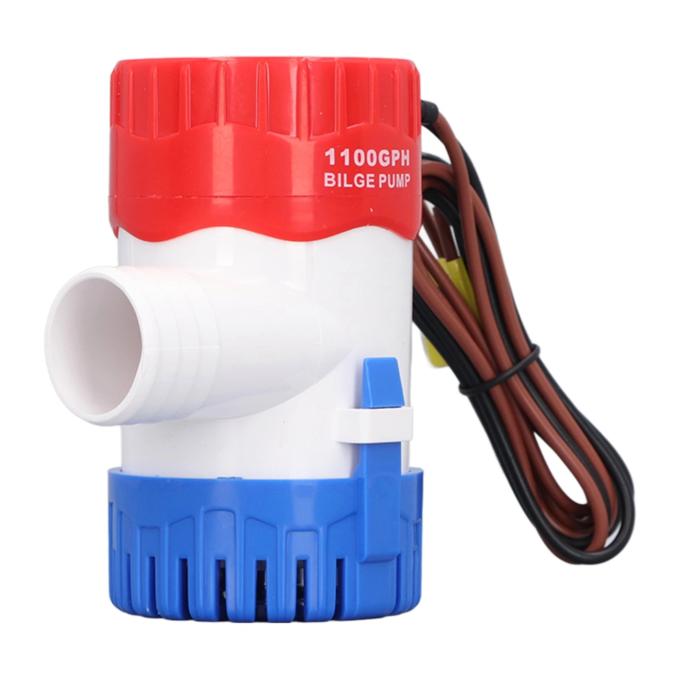 Boat Bilge Water Pump 1100GPH Small Marine Electric Semi Automatic Boat Bilge Pump for Ferries Yachts Sea DC12V