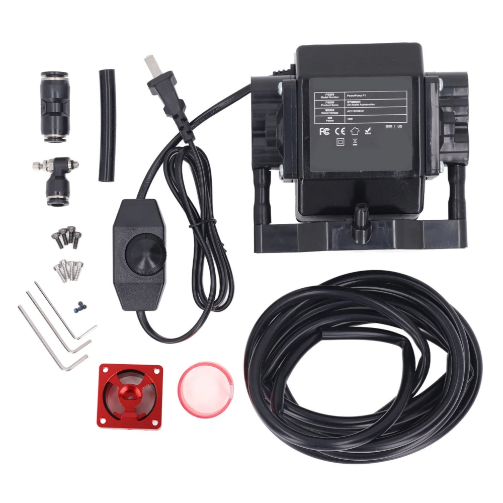 Air Assist Pump Adjustable Airflow Low Noise Air Assist Kit for Laser Engraving Cutting Machine AC110V