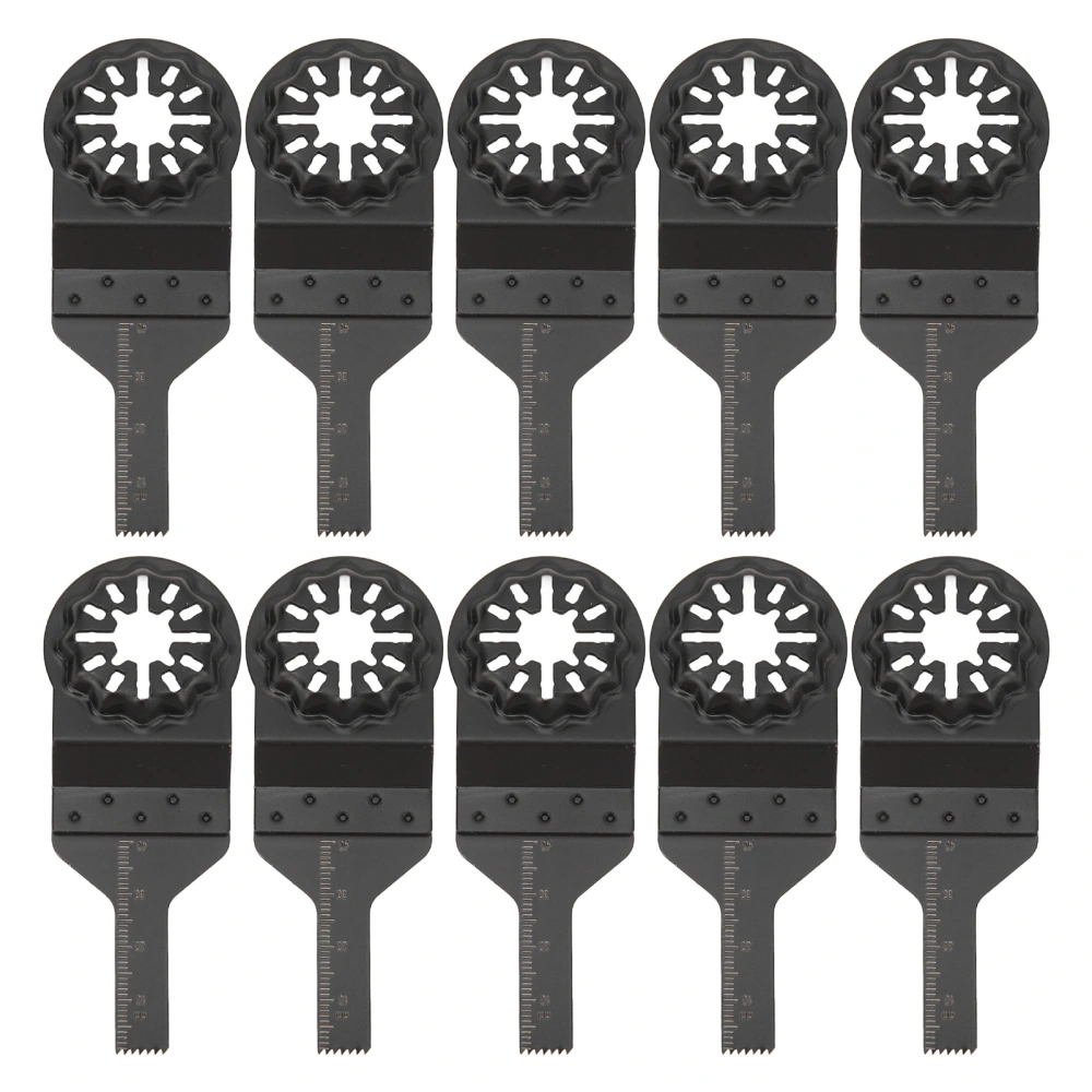 10PCS Quick Release Saw Blade 10mm Universal Metal Wood Oscillating Multitool Saw Blade for Starlock Interface