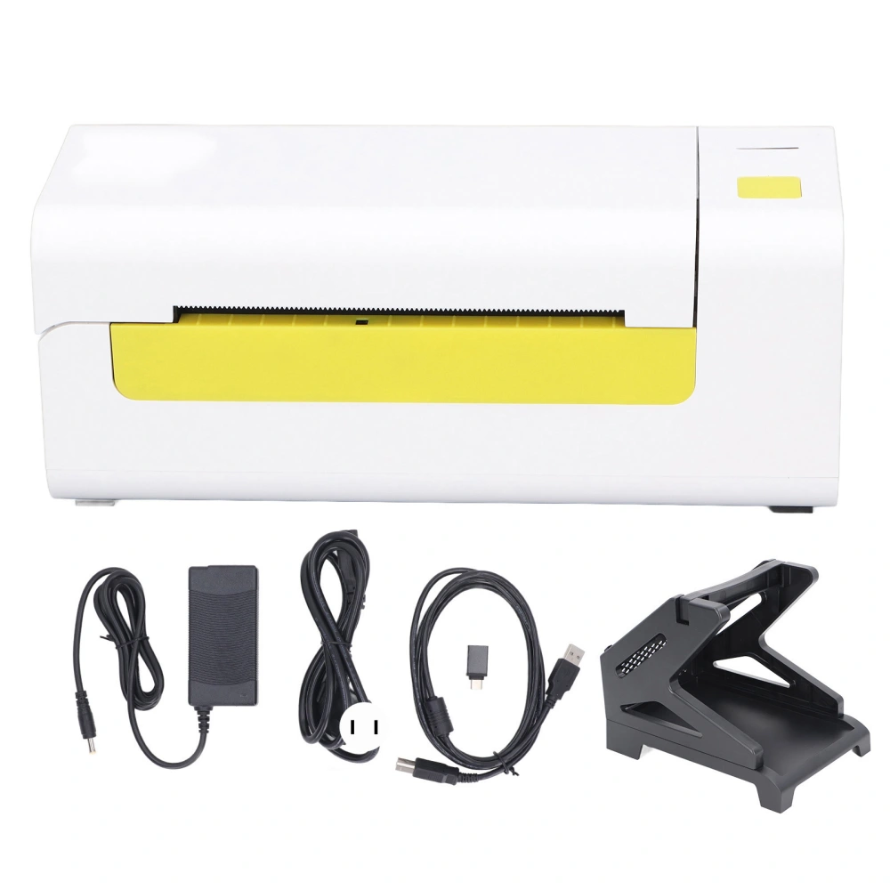 USB Connection Thermal Printer Desktop Inkless Printing Machine for Shipping Label Sticker AC100‑240V US Plug