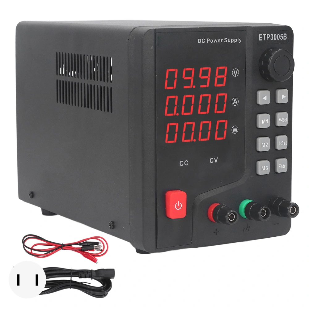 DC Power Supply 0‑30V 0‑5A 150W Adjustable Output LED Digital Display Switching Power Supply US Plug 110V