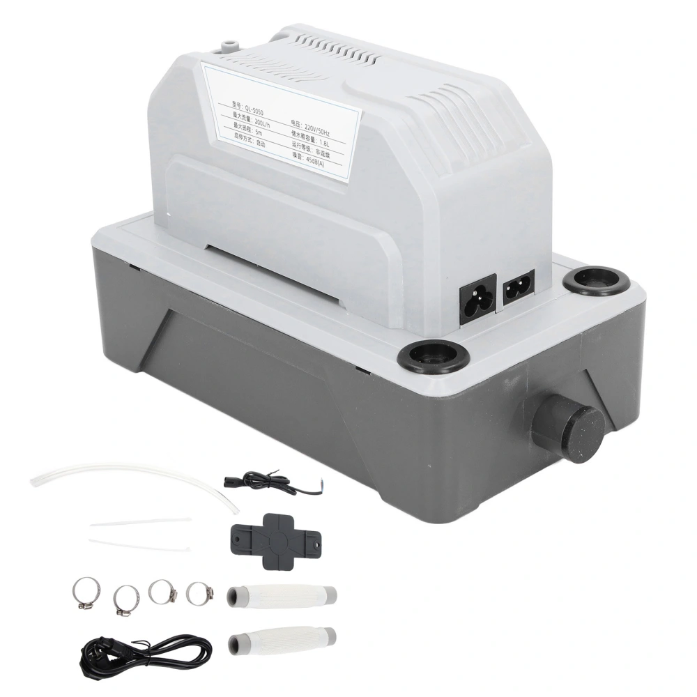 Condensate Pump 200L/h Air Conditioner Automatic Drain Pump for Air Conditioner AC with 1.8L Water Storage Box