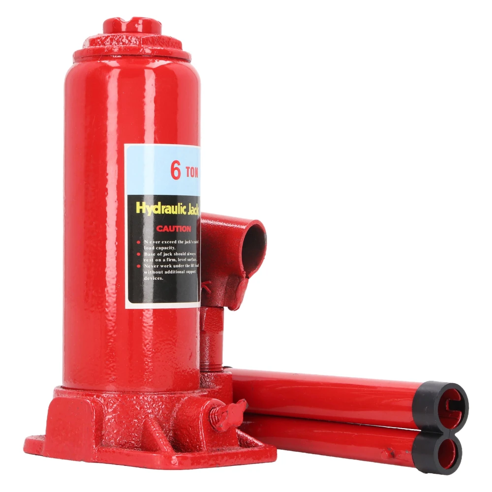 Hydraulic Bottle Jack 6T Heavy Duty Red Color Portable Welded Hydraulic Car Jack