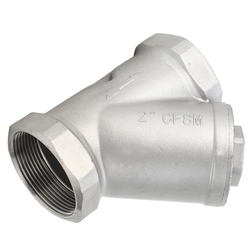 Y Strainer 2in DN50 Stainless Steel Wye Type Strainer Filter Accessory for Water Oil Gas