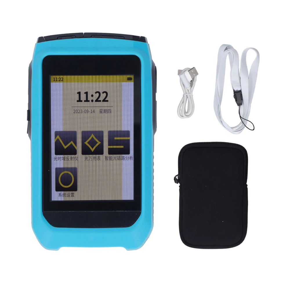 3.5in Touchscreen Optical Time Domain Reflectometer High Accuracy 1550nm Breakpoint Detection Fiber Optic Tester