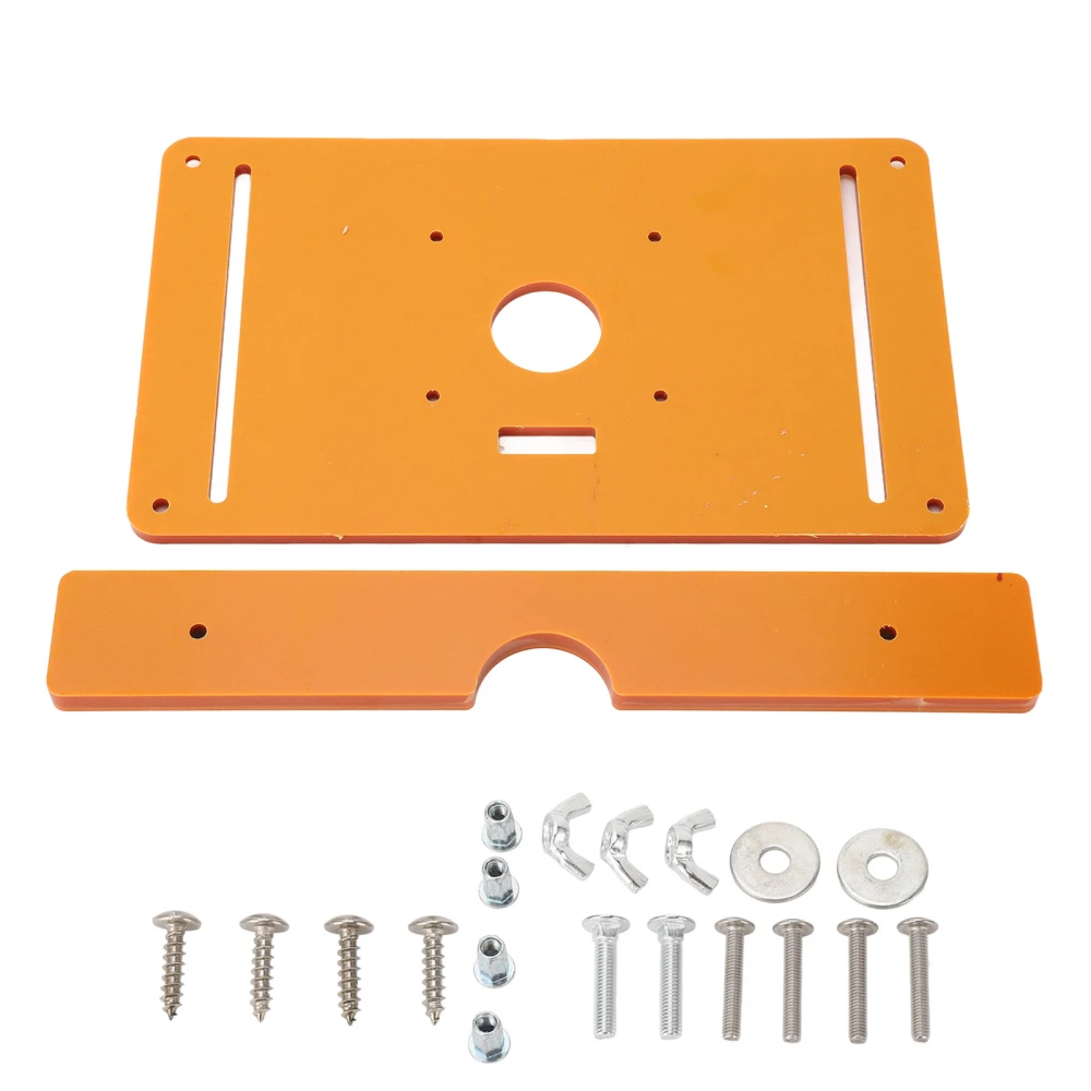 Router Table Plate Woodworking Insert Wood Trimming Milling Tools with Accessories