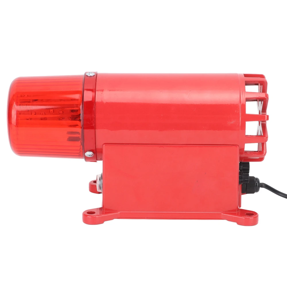 Industrial Alarm High Decibel Horn Sound Light Alarm 3 Volume Adjustment Warning Lamp for Outdoor Port Crane EU Plug 220V