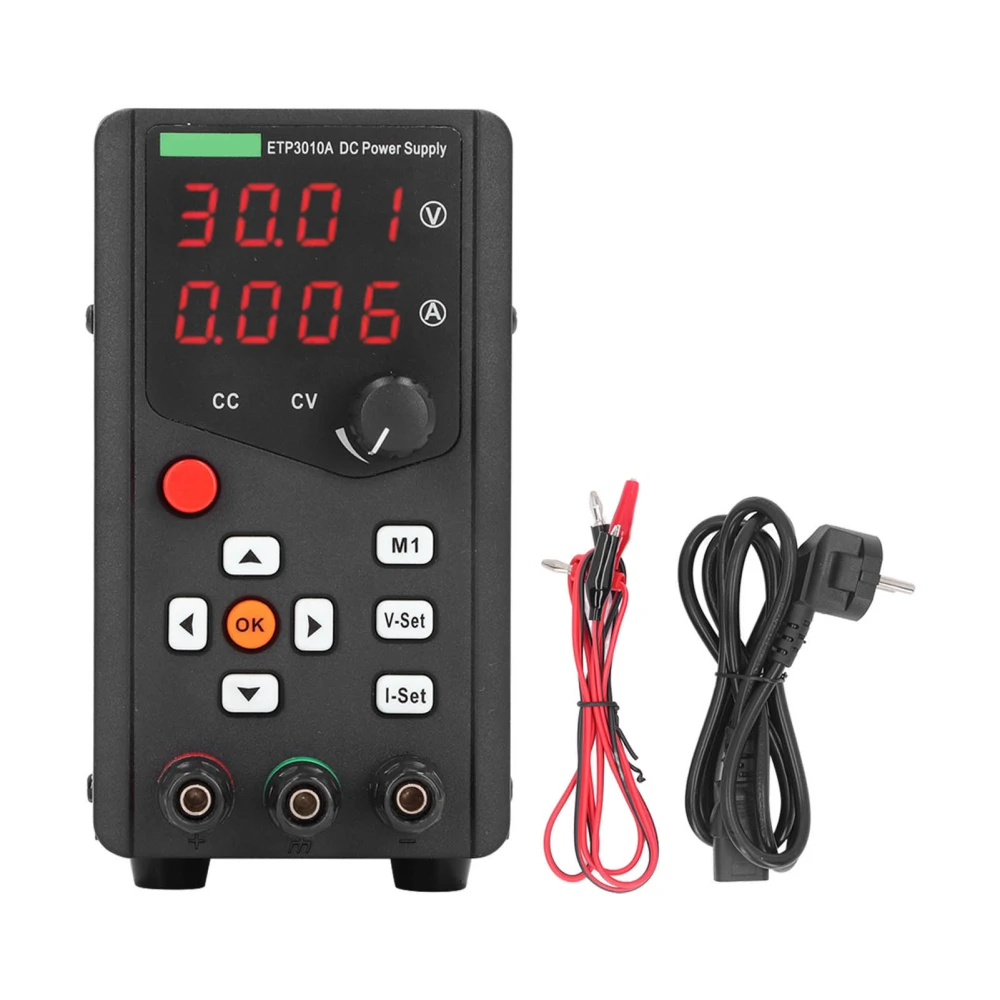 DC Power Supply Variable 0‑30V 0‑10A 300W High Accuracy Encoder Adjustment Regulated Power Supply EU Plug 220V 50Hz