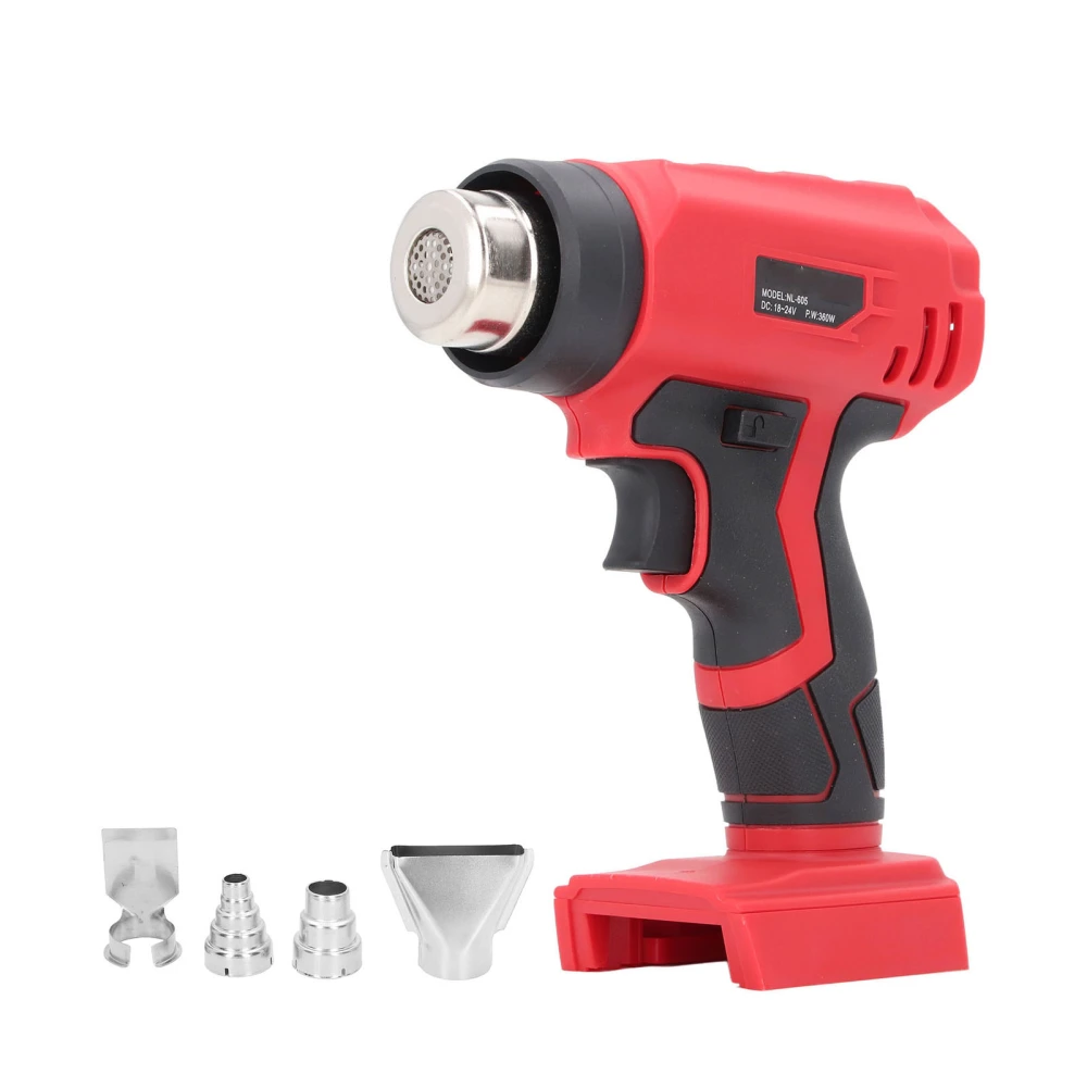 Cordless Heat Gun With 4 Nozzles for 18V 48‑11‑1811 Lithium Battery 360W Hot Air Gun Kit for Shrink Tubing Crafts