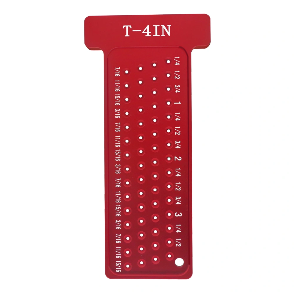 Hole Scribing T Type Ruler Aluminum Alloy Woodworking Hole Positioning Scriber T Type Ruler