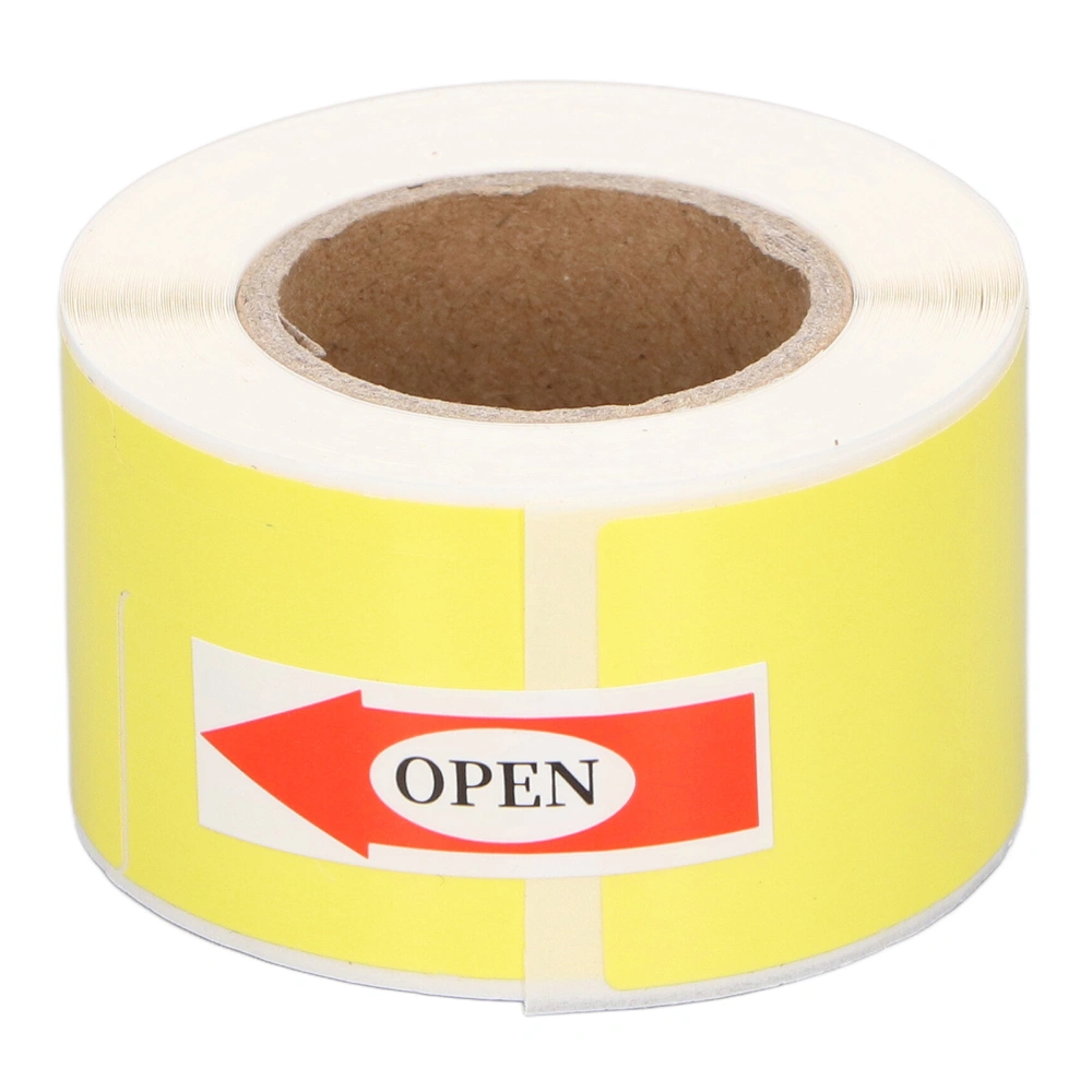 1 Roll Thermal Cable Label Waterproof Oil Resistant Ink Free Sticker Label Paper for Fiber Communication Engineering Yellow