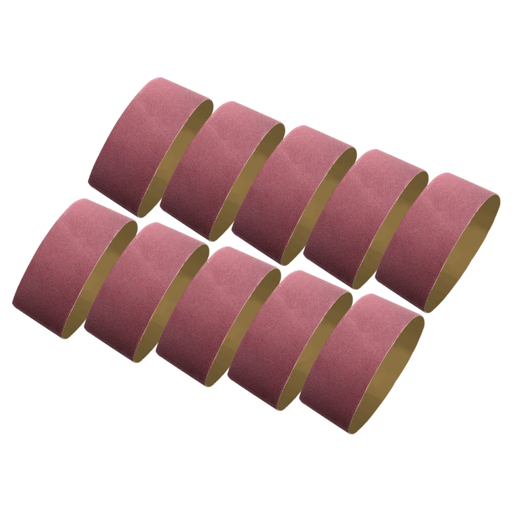 100 Pcs Sanding Belt 60 Grit 610x100mm Aluminum Oxide Belt Sander Sandpaper for Wood Jadestone Metal Plastic