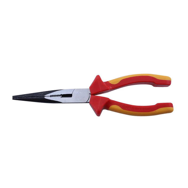 8 Inch Insulated Nose Pliers High Voltage Resistant 1000V Chrome Vanadium Steel Heavy Duty Nose Plier for Cutting Wire