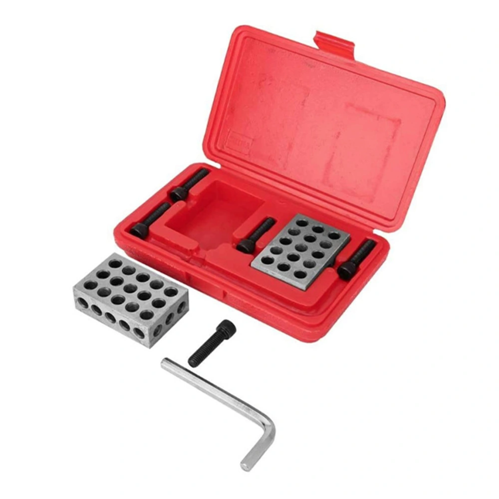 Gauge Block 23 Holes 25‑50‑75mm Hardened Stainless Steel 1‑2‑3inch High Precision Machinist Block Set