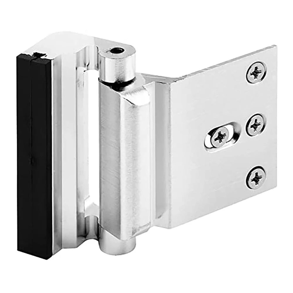 Home Security Lock Aluminum Alloy 800LBS Rust Proof Tamper Resistant Door Reinforcement Lock Silver