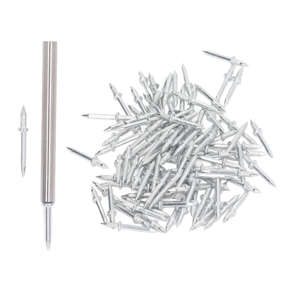 101 Pcs Set Skirting Nail Carbon Steel Galvanized Non Marking Double Headed Seamless Nails