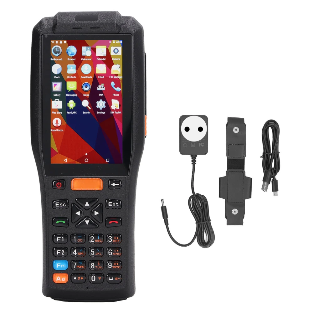 Receipt Printer Scanner 4in Touch Screen Thermal Printer Barcode Scanner 100‑ AC for Android 6.0