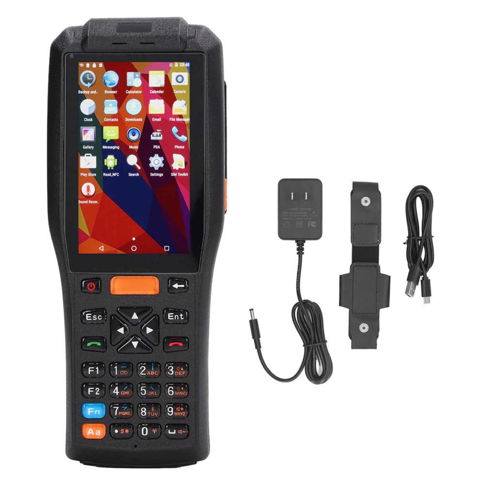 Receipt Printer Scanner 4in Touch Screen Thermal Printer Barcode Scanner 100‑ AC for Android 6.0