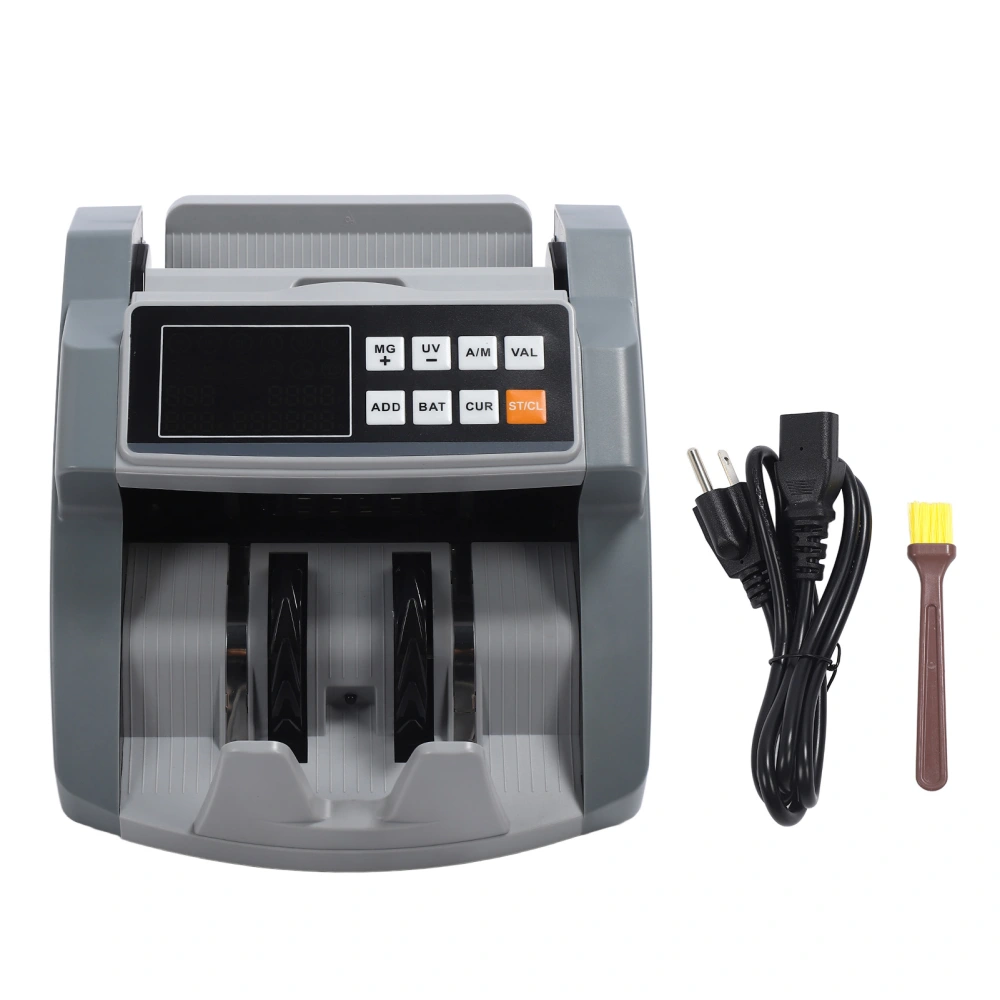 Money Counter Machine High Speed MG UG IR Banknote Bill Detector with LCD Display for Store Mall US Plug 100‑240V