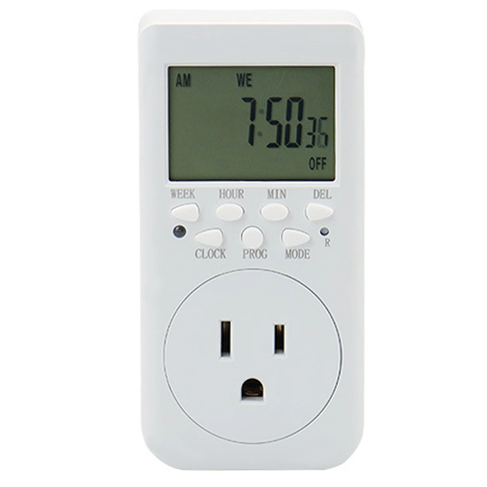 Timer Outlet Electric 24 Hour Indoor Plug in Outlet Timer Programmable Light Timer Switch US Plug125V