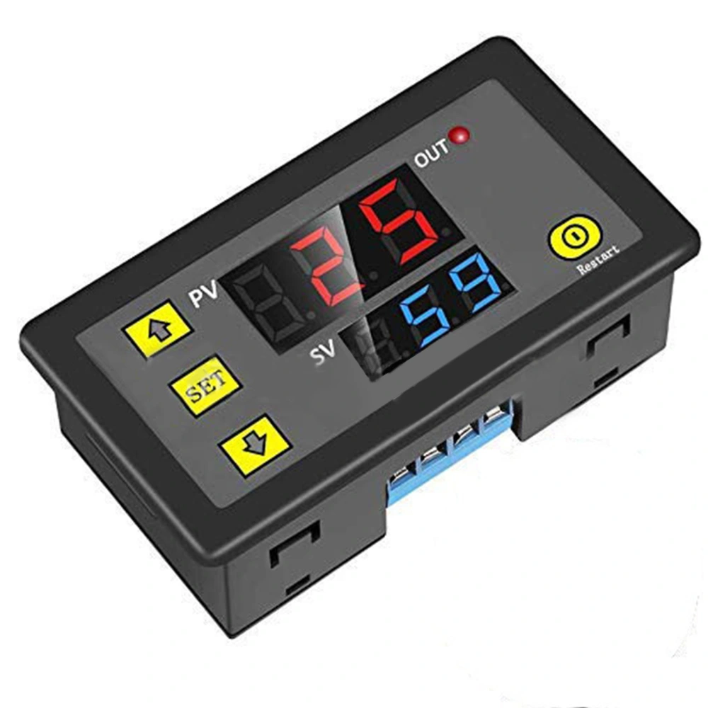 Relay Module Timing Cycle Delay Switch Digital Display Voltage Tester 110‑ for Control