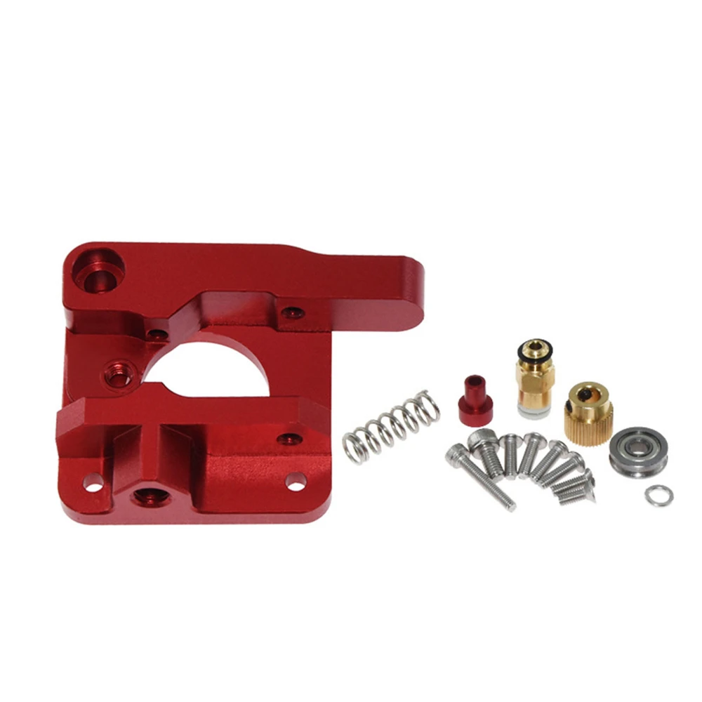 3D Printer Extruder Double Gear Aluminum Alloy Metal Parts Red for CR10 10S Series Right Hand