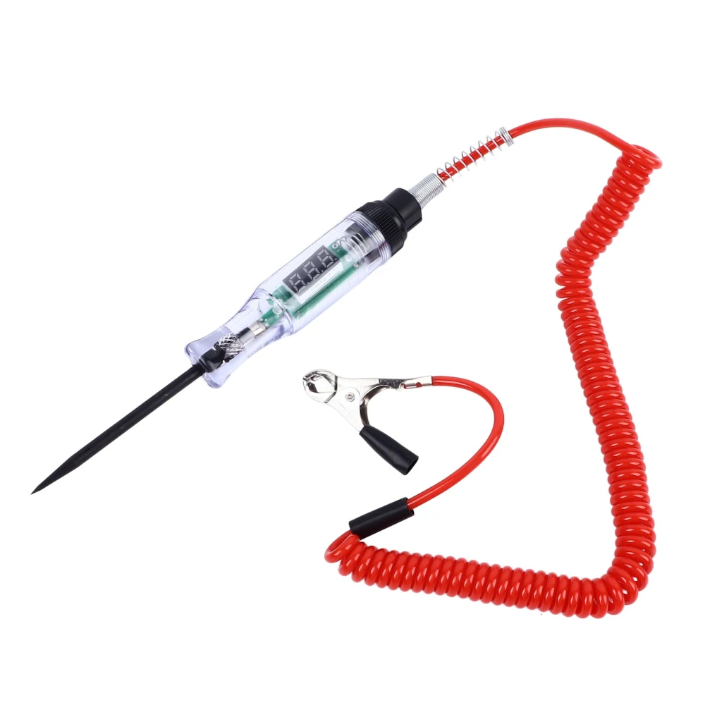 Automotive Circuit Tester LED Digital Display Voltage Power Tester Test Pen for Repair Maintenance