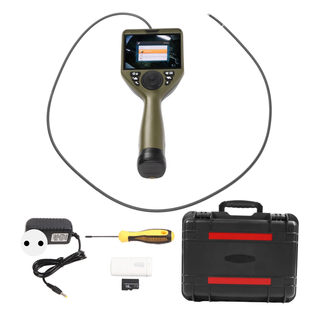 Sewer Inspection Camera 5 Inch HD 1280P IP67 Industrial Digital Endoscope Sewer Camera with 6mm 360° Probe