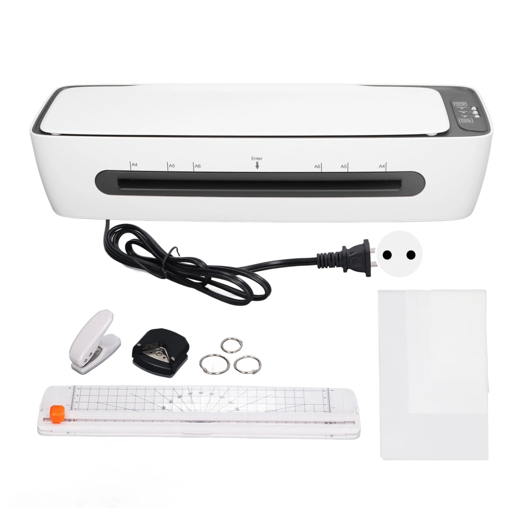 A3 Laminating Machine Multifunctional Portable Cold and Hot Laminator Machine for Teacher School Office 9in EU Plug 220‑240V