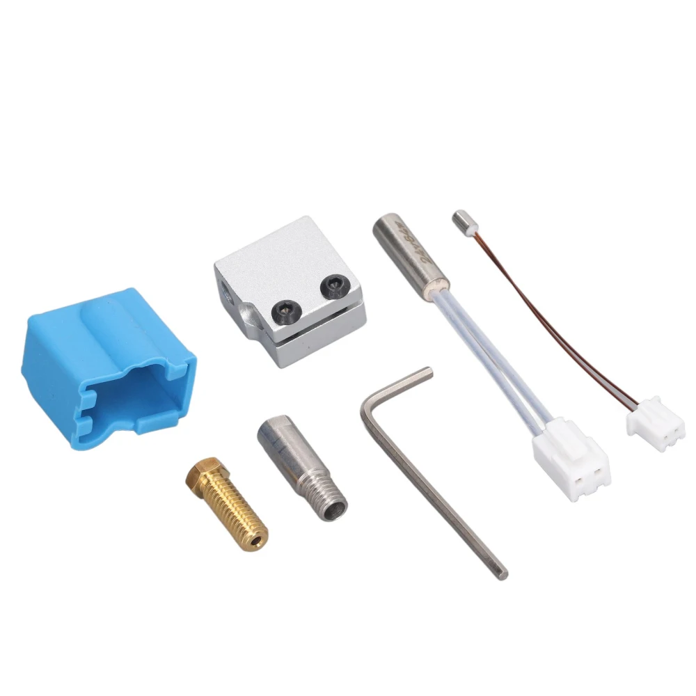 3D Printer Hot End Nozzle Kit Extruder 24V Heating Pipe Thermistor Replacement for Sidewinder X1 X2