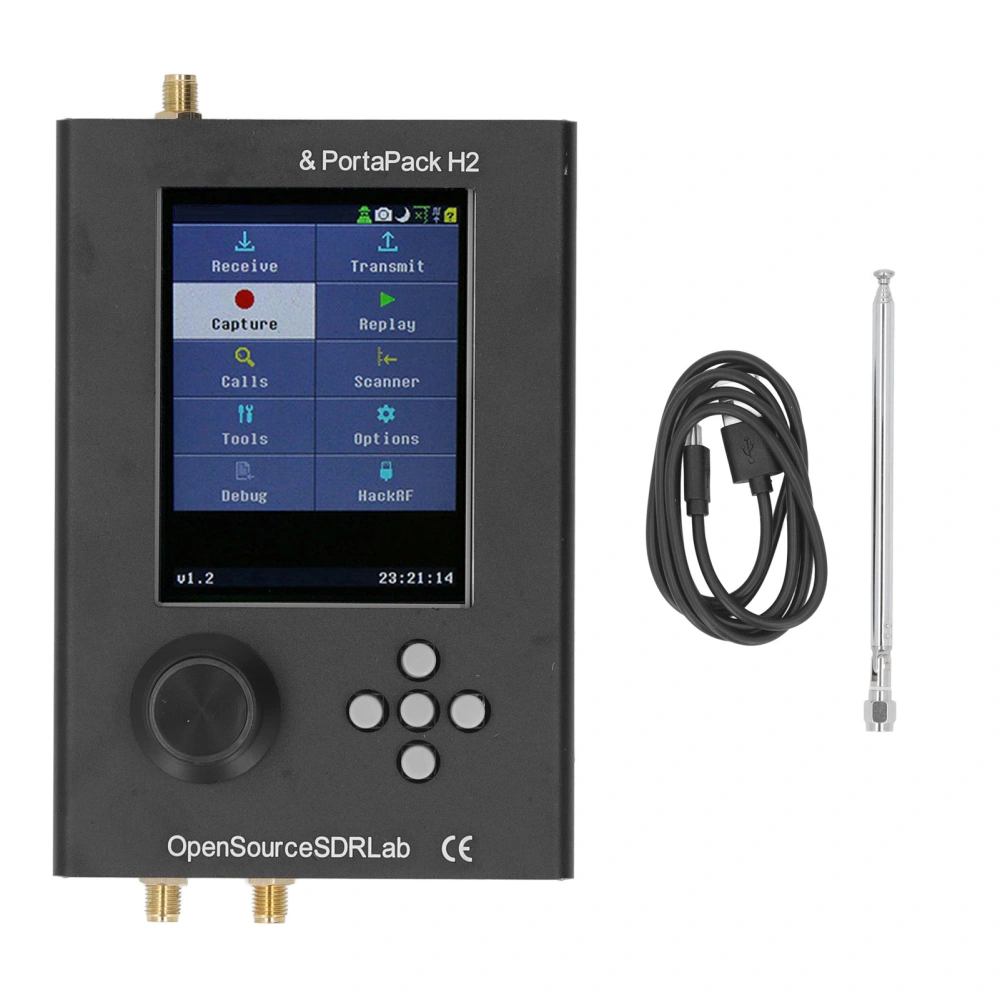 Radio Transceiver 1MHz To 6GHz 3.2 Inch TFT Touch Screen 3.5mm Audio Jack SDR Radio Transceiver Type 1