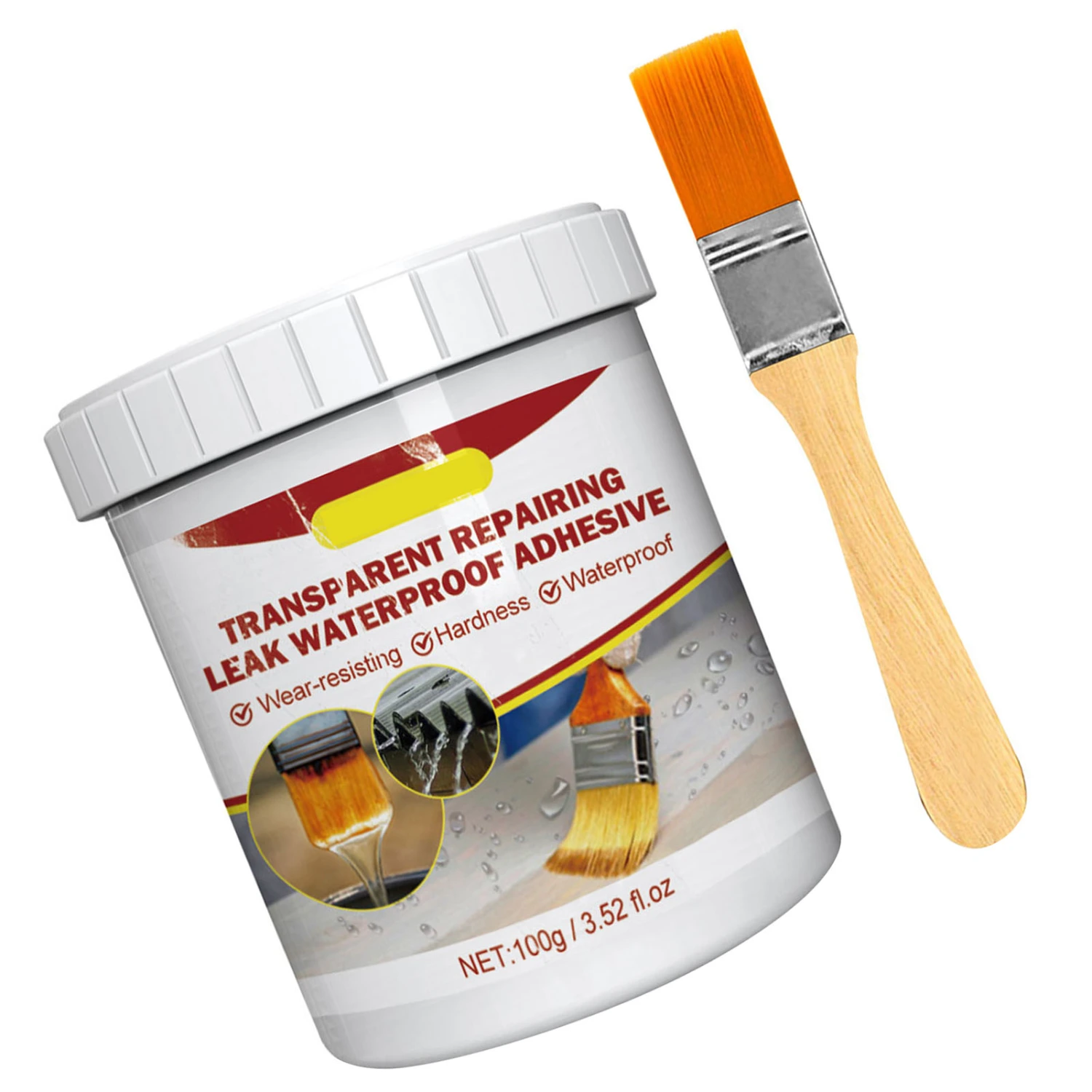 Transparent Waterproof Coating Agent Leak Proof Insulating Rebrushed Shiny Sealant for Floor