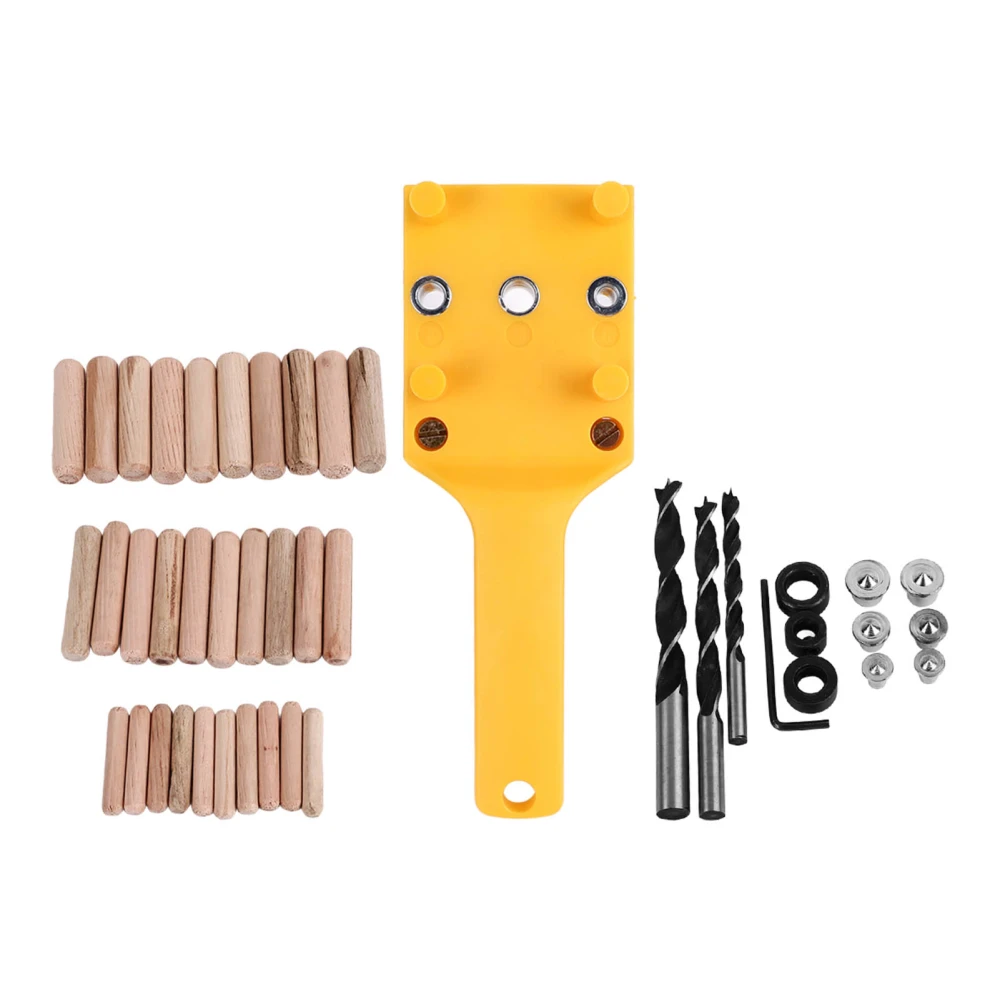 44Pcs Straight Hole Locator Set Plastic Wood Multifunctional Drilling Positioner for Furniture Construction