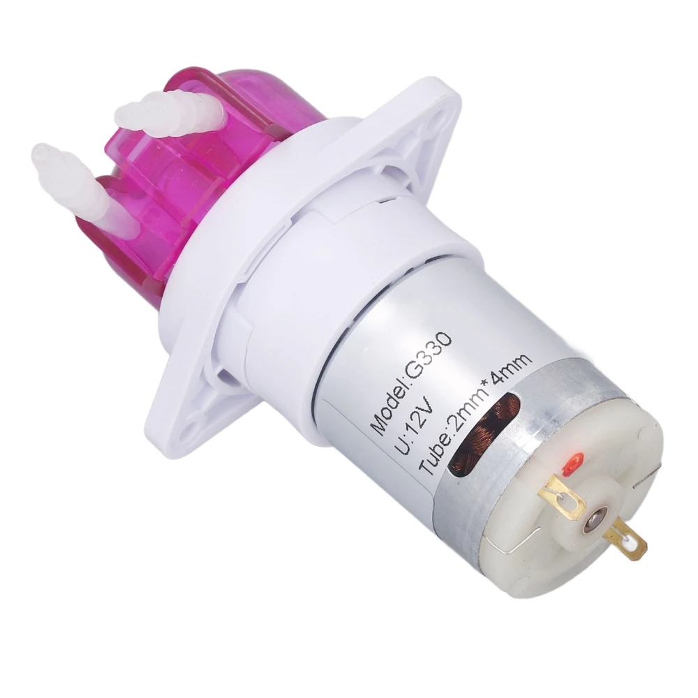 Peristaltic Pump Mini DC Micro Circulating Electric Self Priming Liquid Dosing Pump 5000RPM 12V 58ml/min 250A