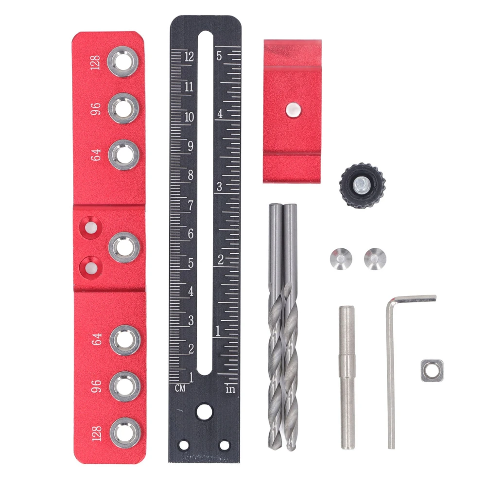 Cabinet Hardware Jig Aluminum Alloy Drawer Pull Drill Guide Adjustable Punch Locator Cabinet Template Tool