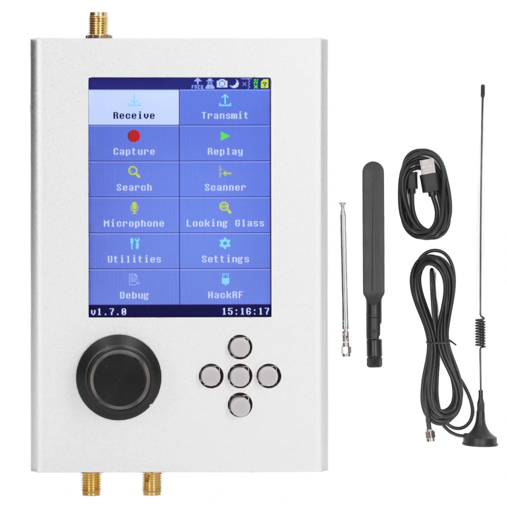 Radio Transceiver 3.2 Inch 1MHz to 6GHz Radio Portable Mobile FM SDR Transceiver Type 2