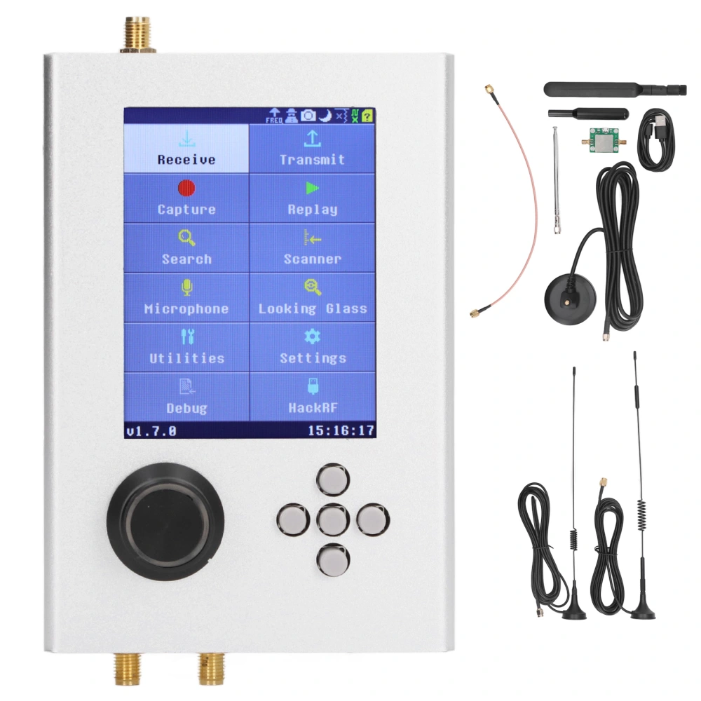 Radio Transceiver 3.2 Inch 1MHz to 6GHz Radio Portable Mobile FM SDR Transceiver Type 4