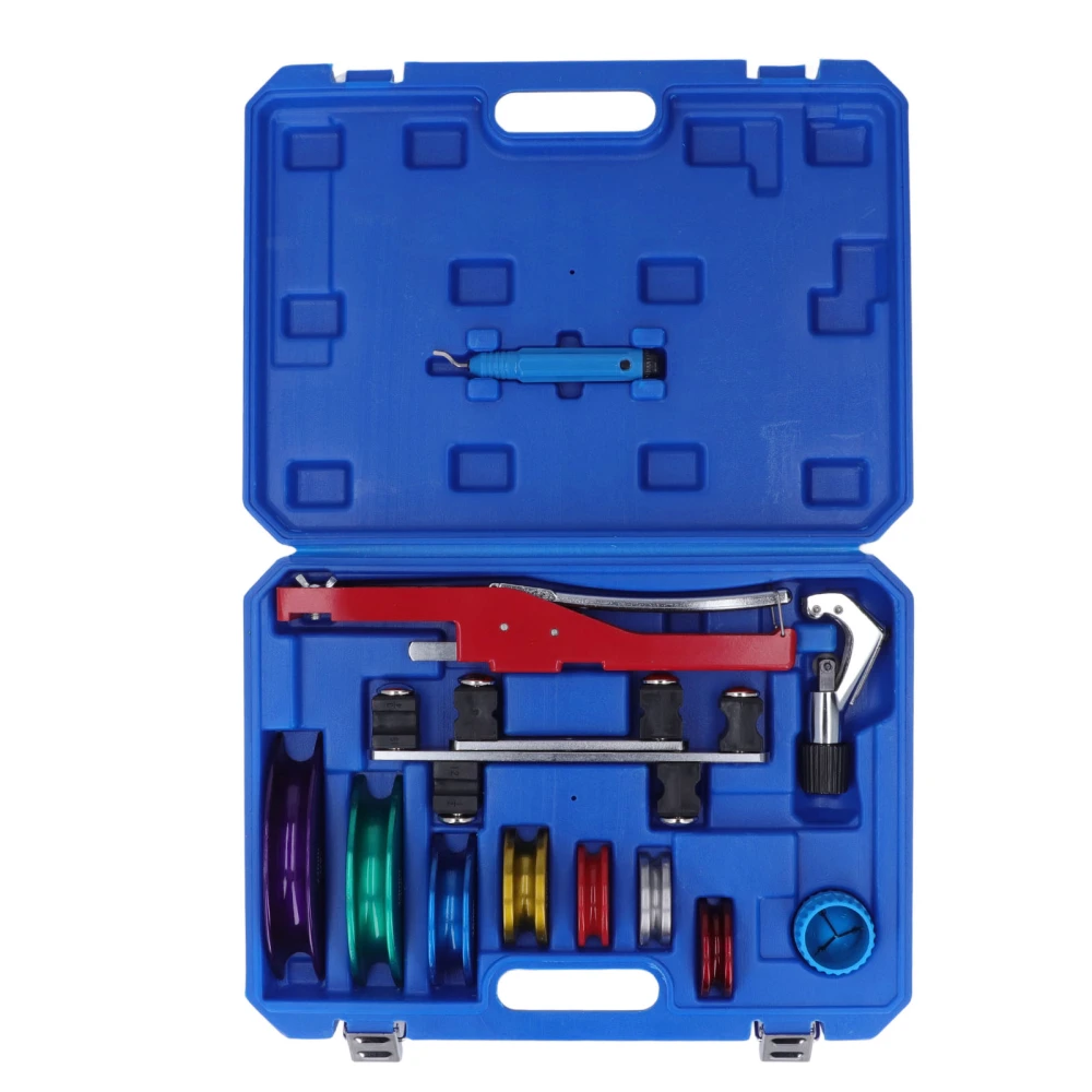 Ratcheting Tube Bender Kit Refrigeration Pipe 7 Dies 90 Degree Multi Tubing HAVC Tool 1/4‑7/8in 6‑22mm