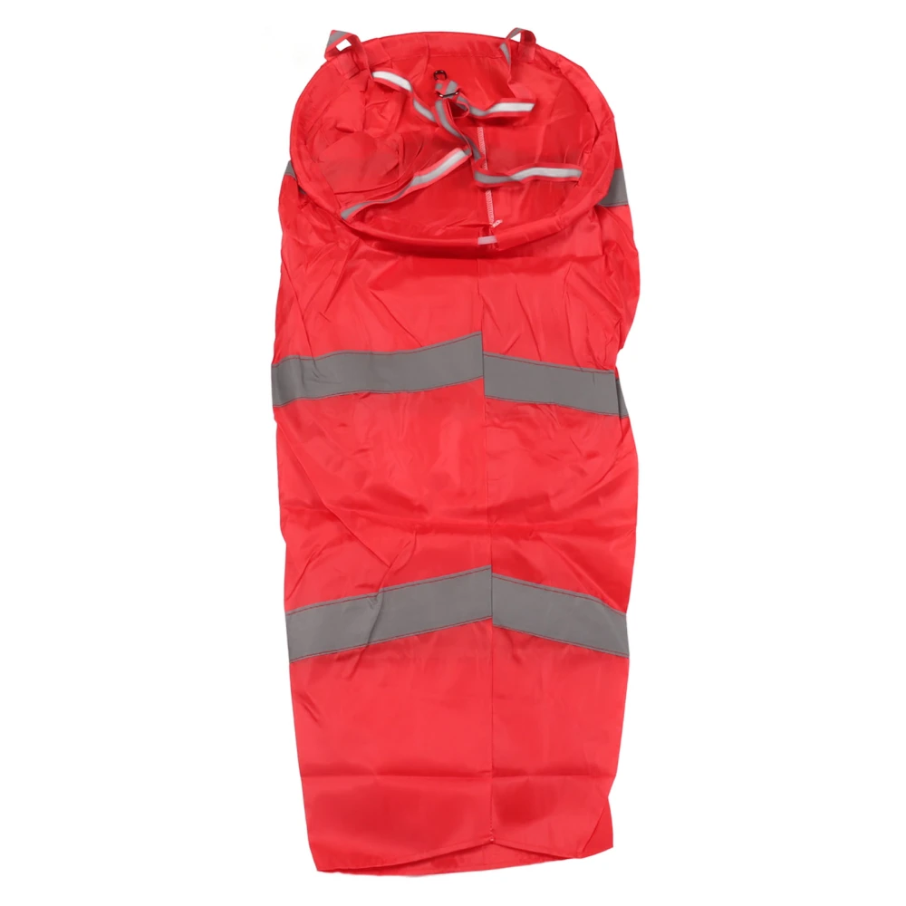 Windsock Lightweight Strong Polyester Wind Direction Measurement Sock Bag for Outdoor Farm Industry Red 100cm Reflective Style