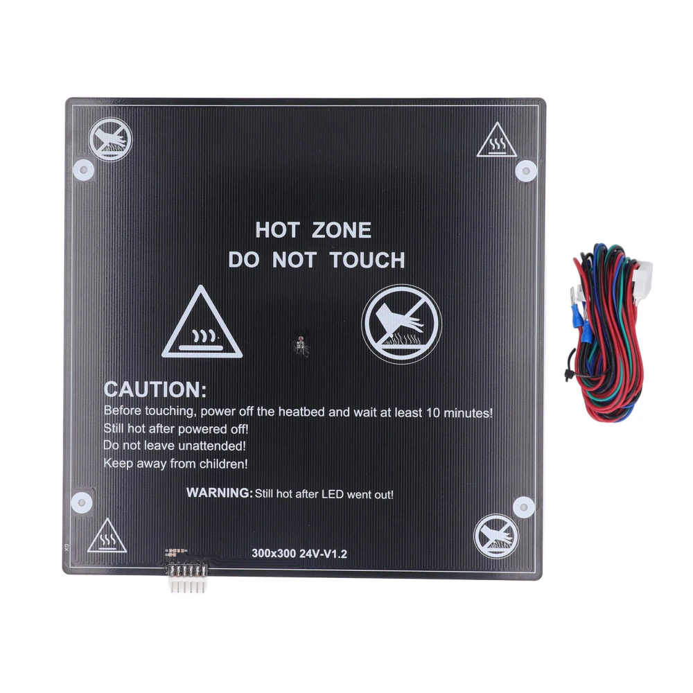 3D Printer Aluminum Substrate with Cable Heated Bed Platform for Artillery Genius DC24V 300x300x3mm