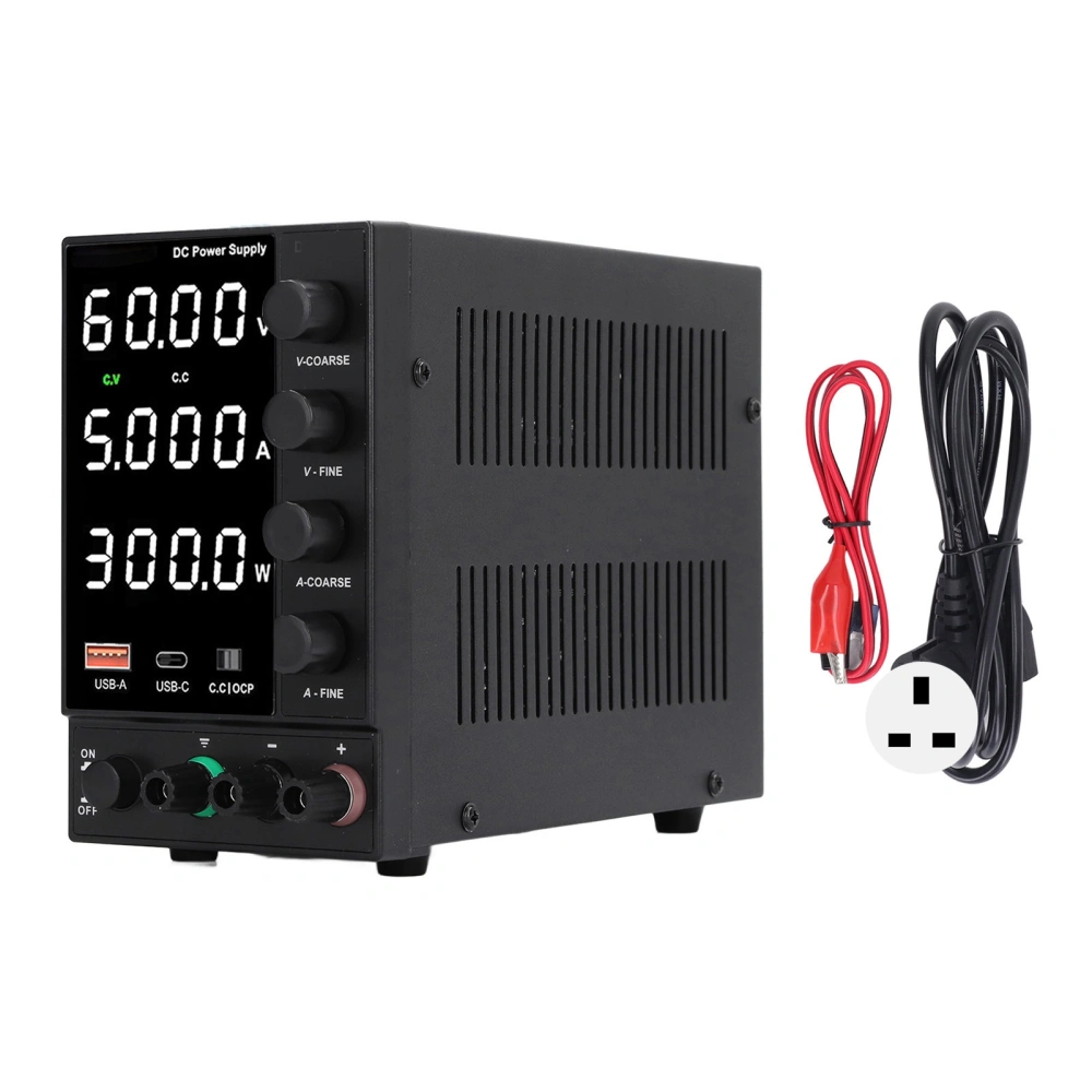 DC Power Supply Variable 0‑ 0‑3A Bench Adjustable Switching Regulated with Encoder Coarse Fine Adjustments Knob