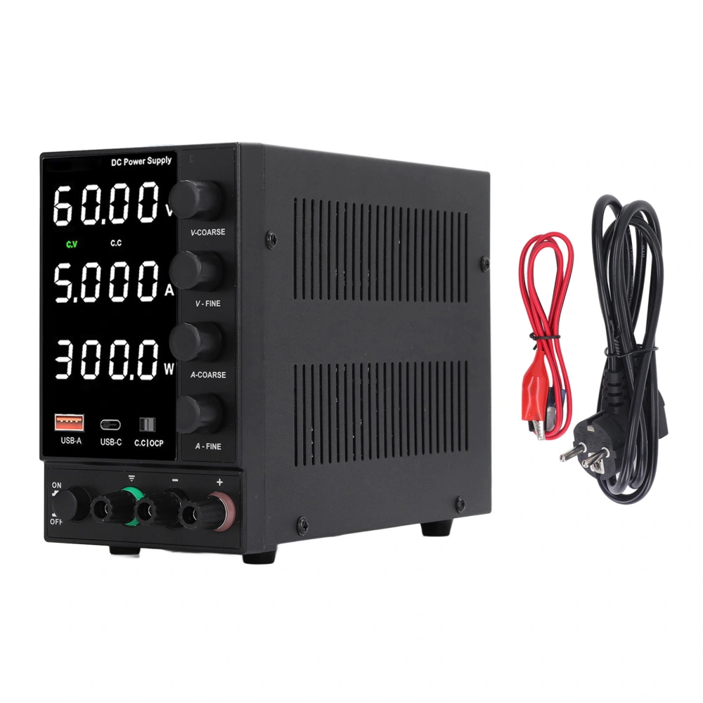 DPS305U DC Power Supply Variable High Accuracy Coarse Fine Encoder Adjustment Low Noise Bench Power Supply 0‑30V 0‑5A EU Plug AC230V