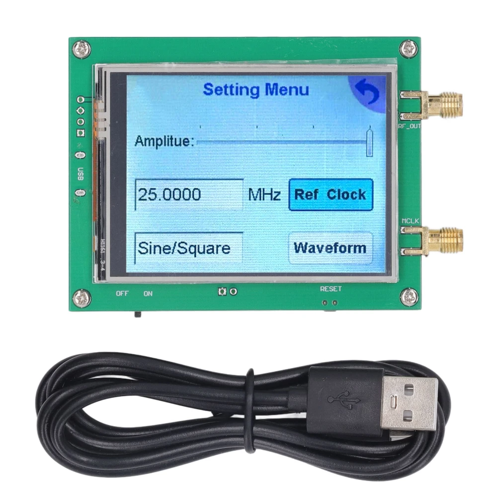 Signal Generator RF Frequency Generator Module 138‑4400MHz Touch Screen ADF4350 with SMA Female Head