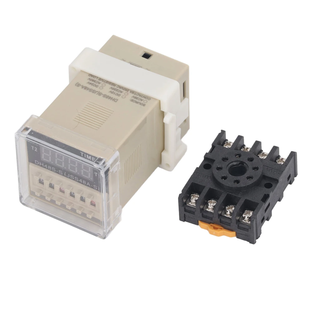 Time Relay 0.1s To 99h Adjustable Digital Cycle Delay Timer Switch for Street Light Electrical Cabinet DC12V